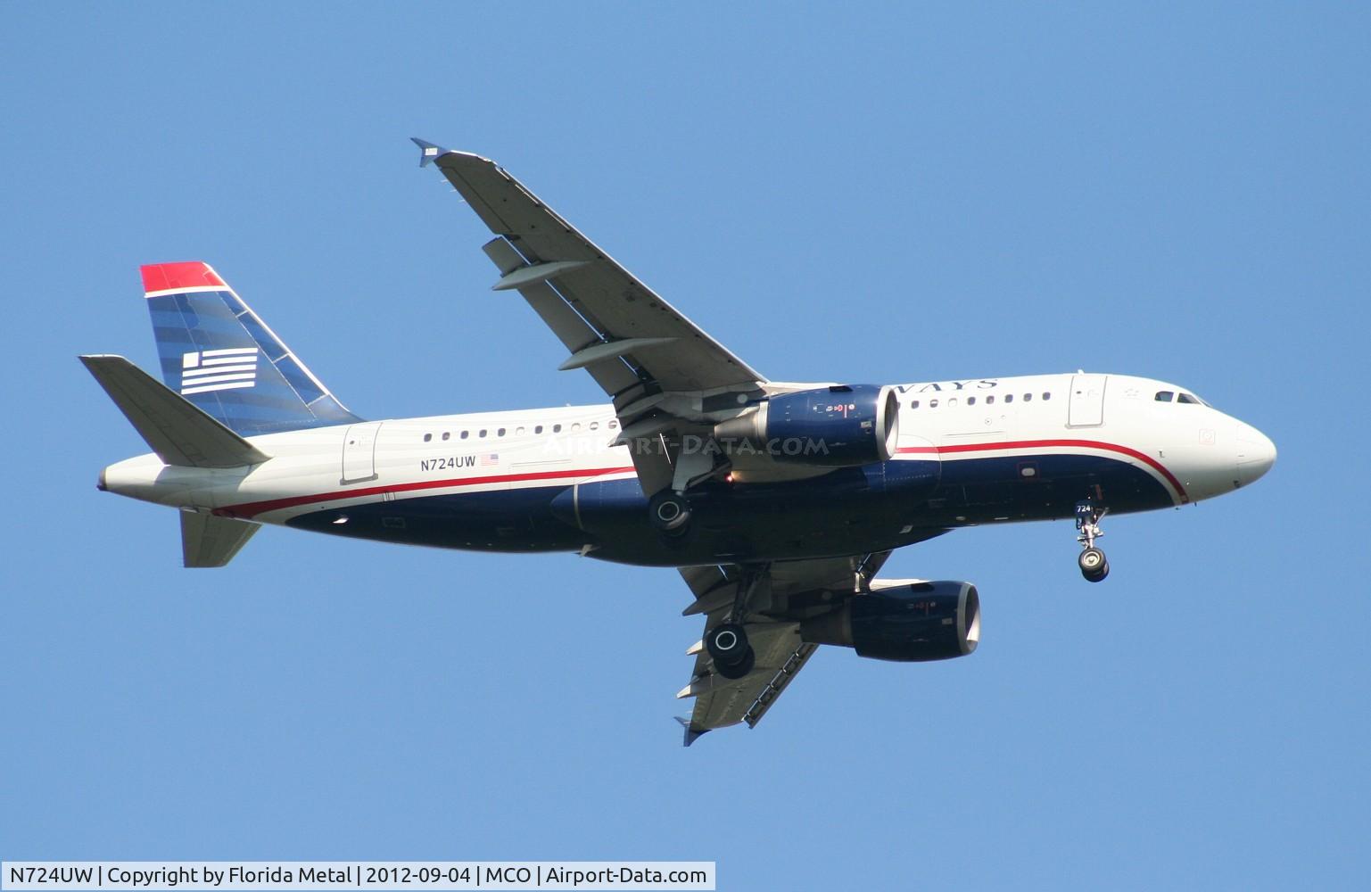 N724UW, 1999 Airbus A319-112 C/N 1122, US Airways A319