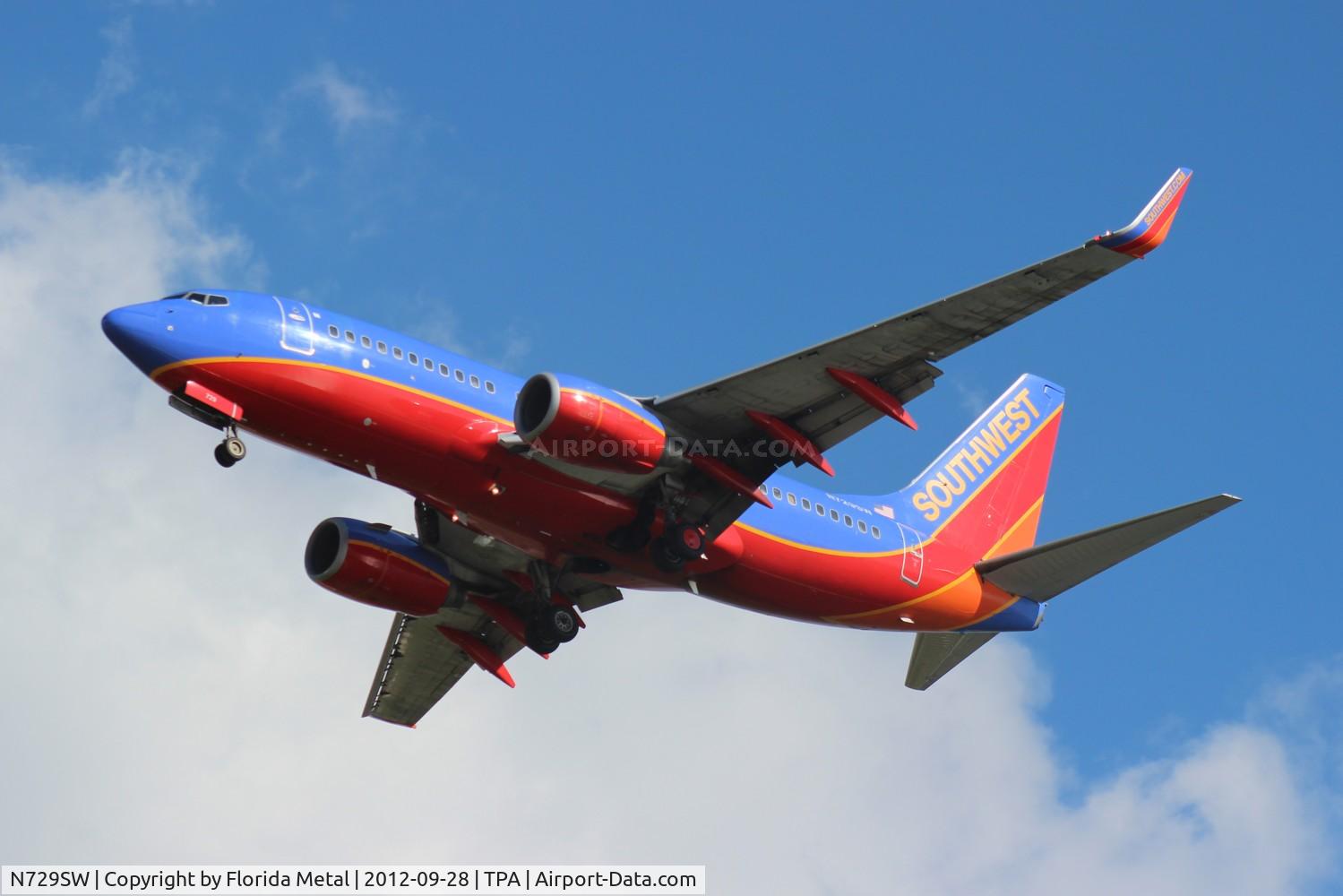 N729SW, 1999 Boeing 737-7H4 C/N 27861, Southwest 737