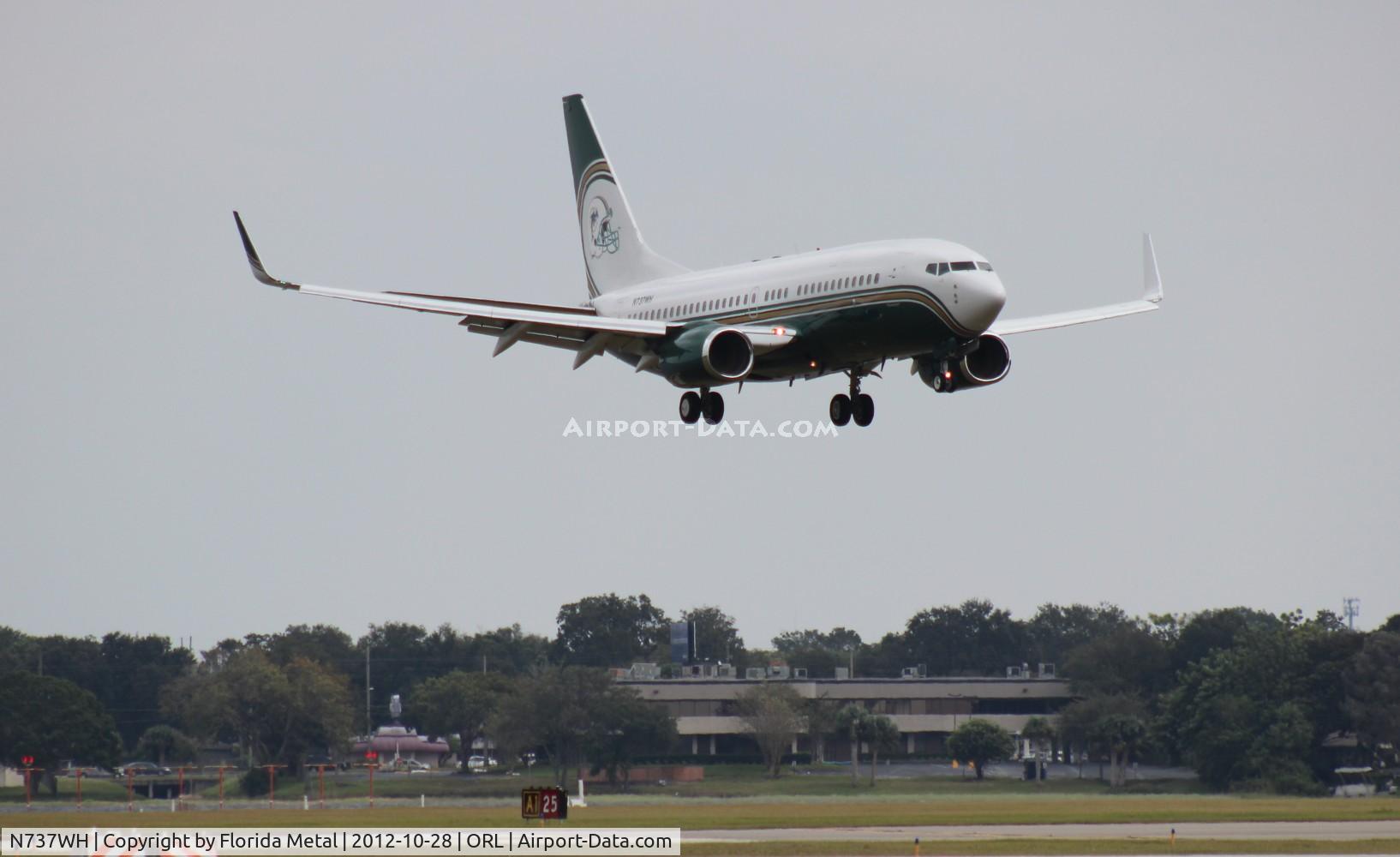 N737WH, 1998 Boeing 737-75T BBJ C/N 29142, Former Miami Dolphins BBJ