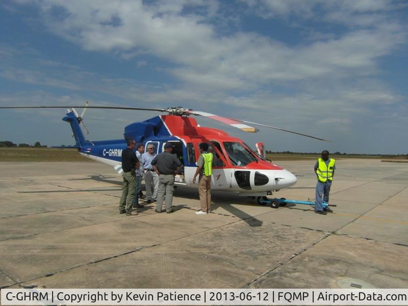 C-GHRM, 2004 Sikorsky S-76C C/N 760572, Taken at Mocimboa de Praha. Mozambique