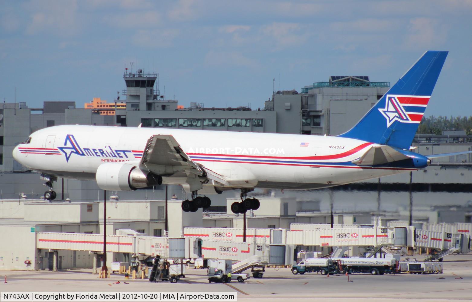 N743AX, 1982 Boeing 767-232 C/N 22218, Amerijet 767
