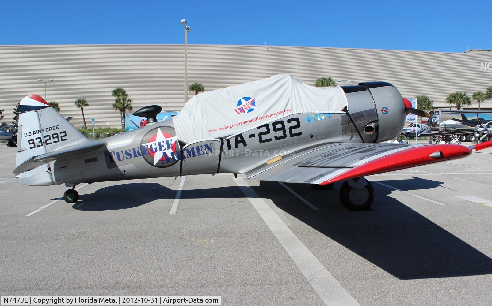 N747JE, 1958 North American AT-6G Texan C/N 168-394 (49-3292), Tuskegee Airmen T-6 at Orange County Convention Center Orlando FL for NBAA