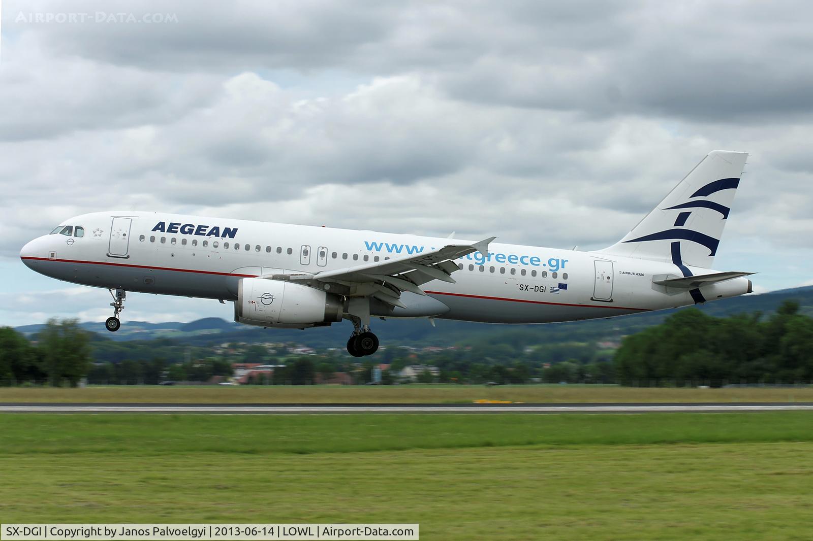 SX-DGI, 2007 Airbus A320-232 C/N 3162, Aegean Airlines Airbus A320-232 with sticker  
