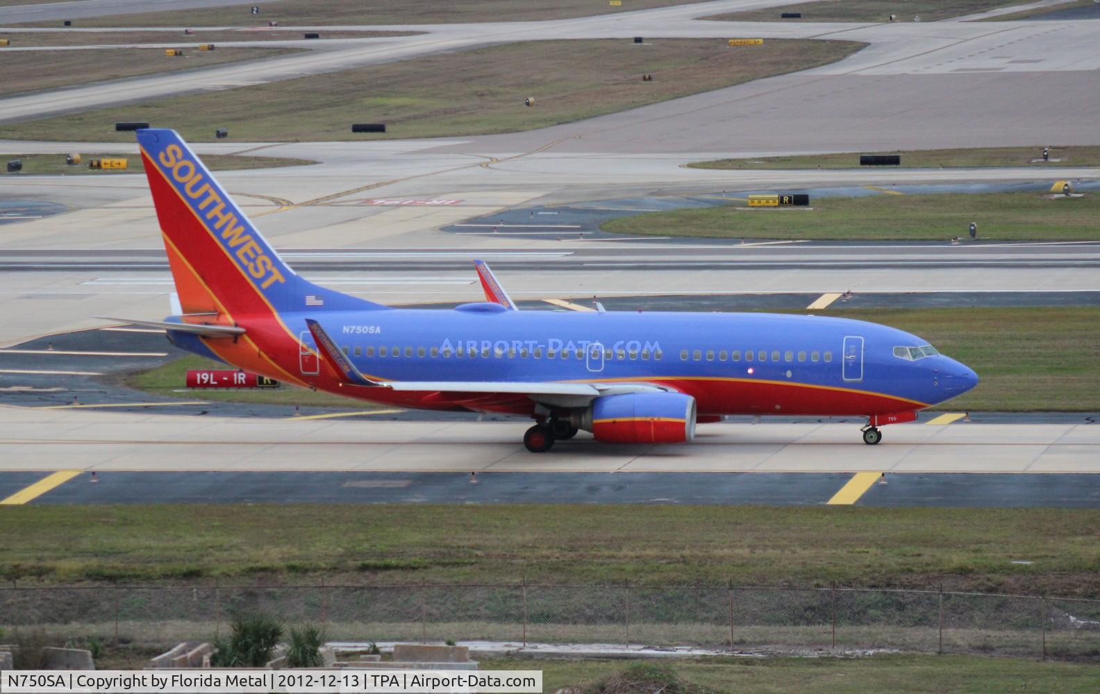 N750SA, 1999 Boeing 737-7H4 C/N 29802, Southwest 737