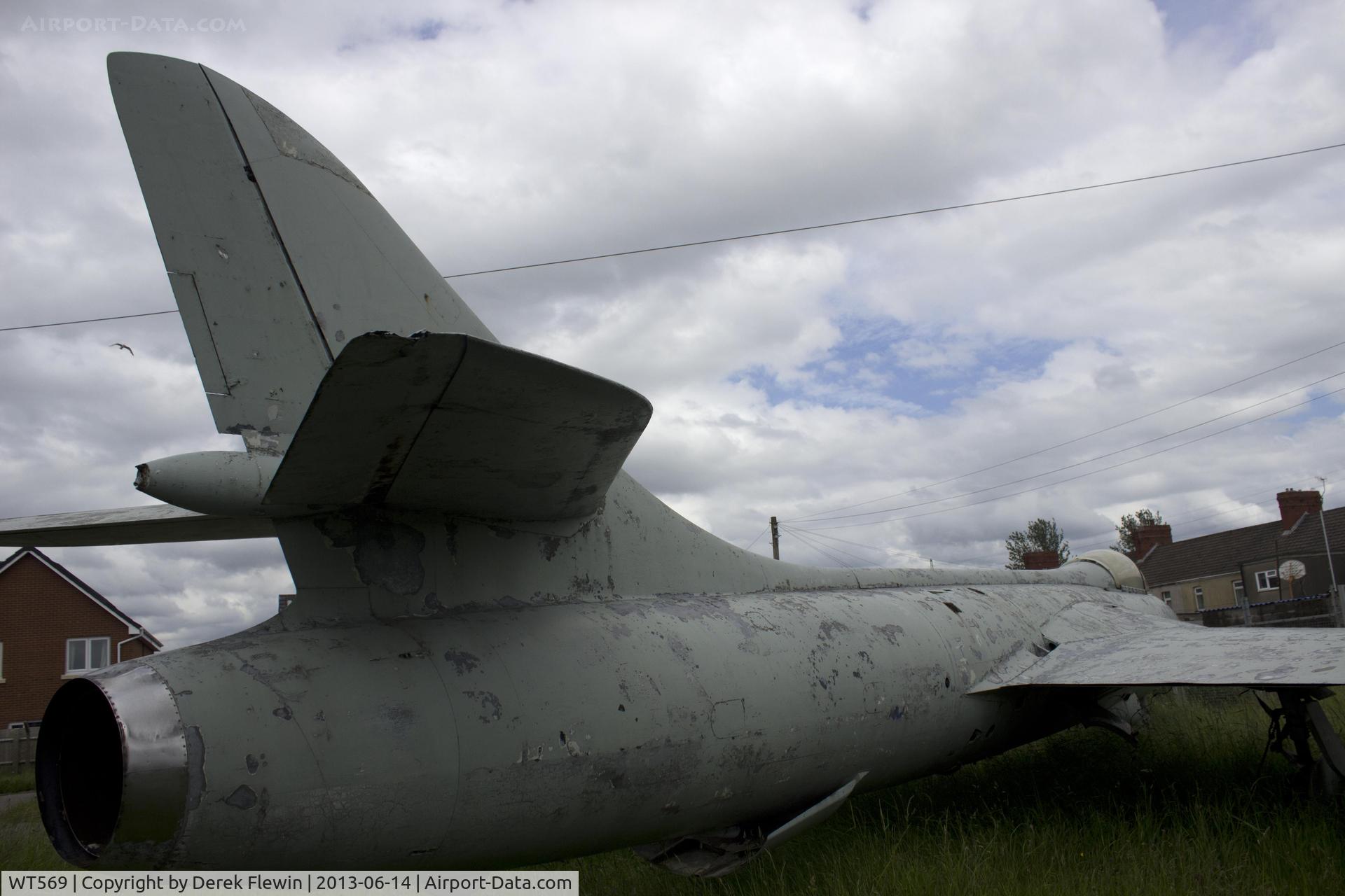 WT569, 1953 Hawker Hunter F.1 C/N 41H/665419, Previously WT569, seen at 2117 (Kenfig Hill) Sqn ATC.