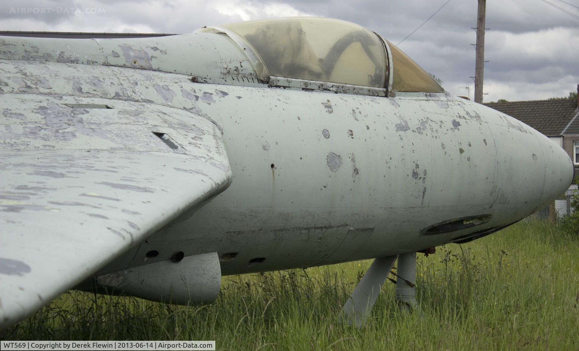 WT569, 1953 Hawker Hunter F.1 C/N 41H/665419, Previously WT569, seen at 2117 (Kenfig Hill) Sqn ATC.