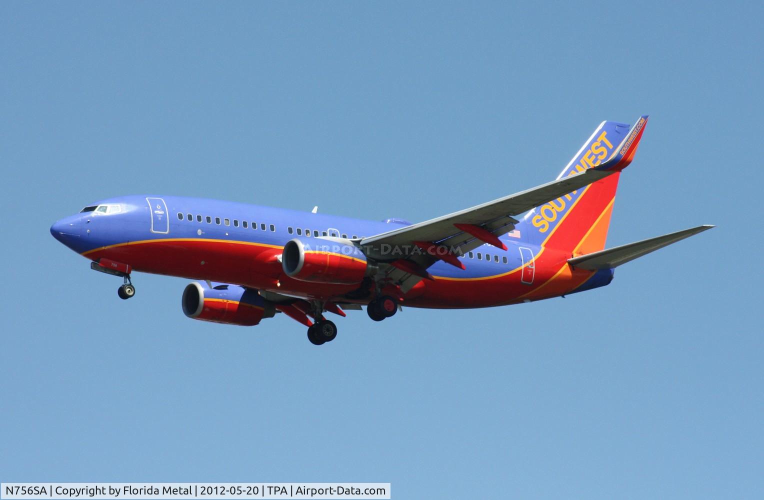 N756SA, 1999 Boeing 737-7H4 C/N 27872, Southwest 737