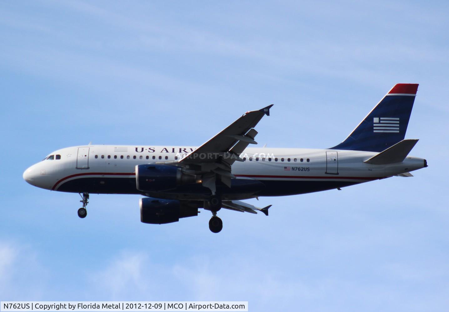 N762US, 2000 Airbus A319-112 C/N 1358, US Airways A319