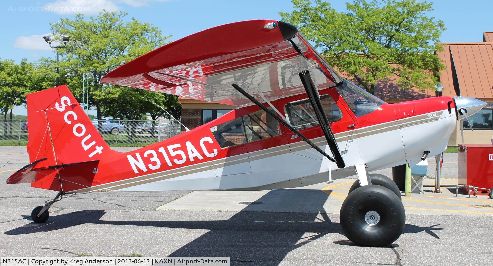 N315AC, 2000 American Champion 8GCBC Scout C/N 421-2000, American Champion 8GCBC Scout on the ramp.