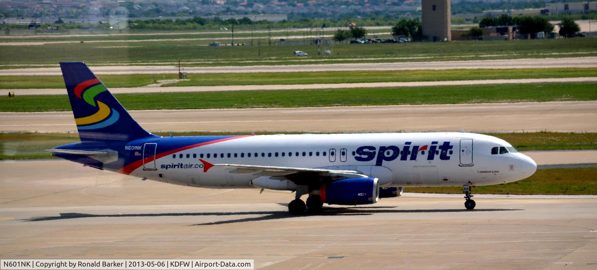 N601NK, 2010 Airbus A320-232 C/N 4206, Taxi DFW