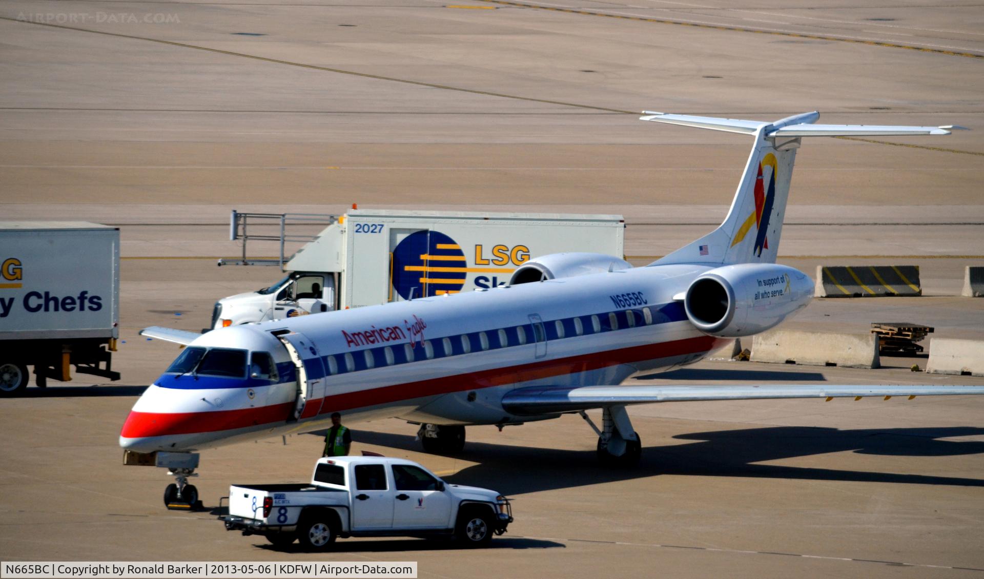 N665BC, 2004 Embraer ERJ-145LR (EMB-145LR) C/N 145783, Taxi DFW  