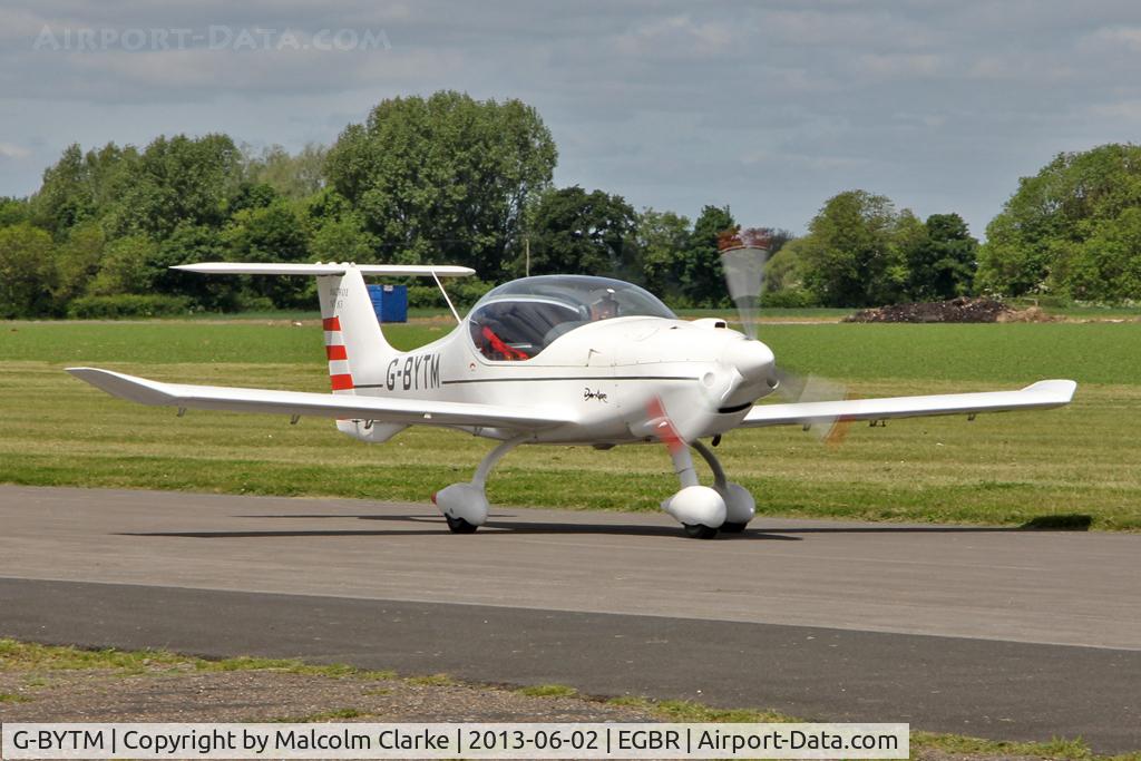 G-BYTM, 2000 Dyn'Aero MCR-01 UL C/N PFA 301-13440, Dyn'Aero MCR-01 Banbi at The Real Aeroplane Club's Jolly June Jaunt, Breighton Airfield, 2013.