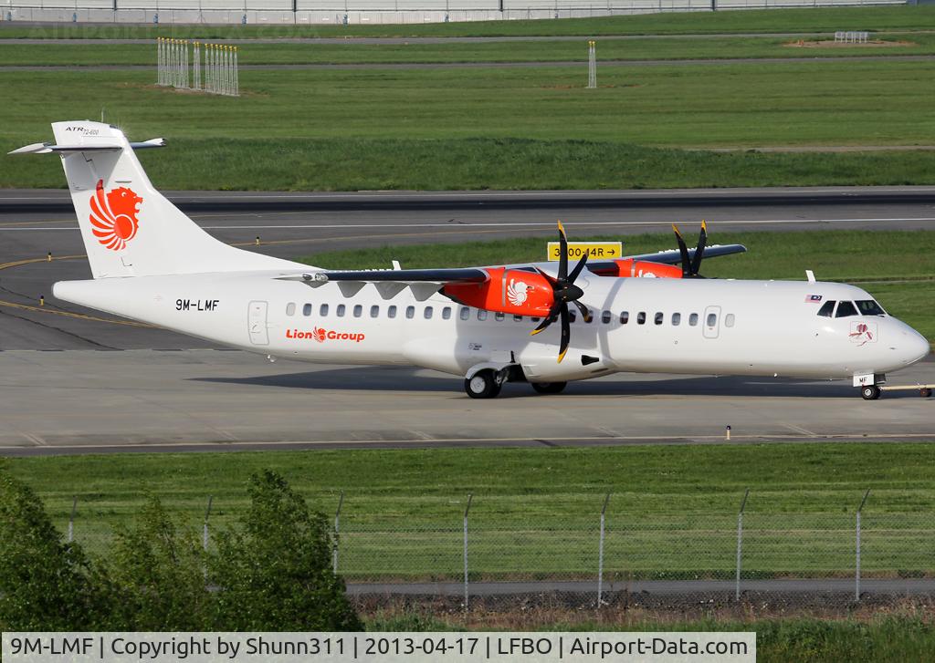 9M-LMF, 2013 ATR 72-600 C/N 1081, Going outside paintshop... New operator for ATR