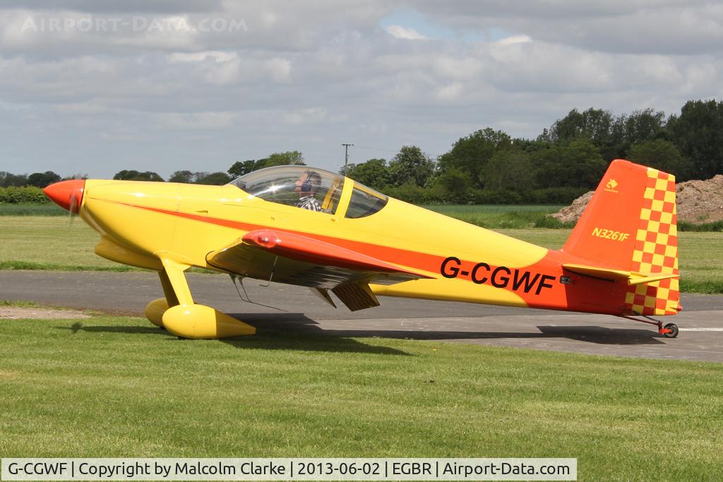 G-CGWF, 2008 Vans RV-7 C/N 70435, Vans RV-7 at The Real Aeroplane Club's Jolly June Jaunt, Breighton Airfield, 2013.