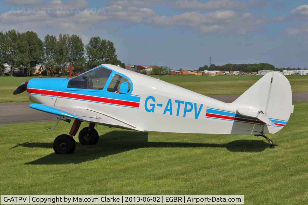 G-ATPV, 1959 Gardan Minicab (JB01 Standard) C/N JB-01, Gardan Minicab (JB01 Std) at The Real Aeroplane Club's Jolly June Jaunt, Breighton Airfield, 2013.