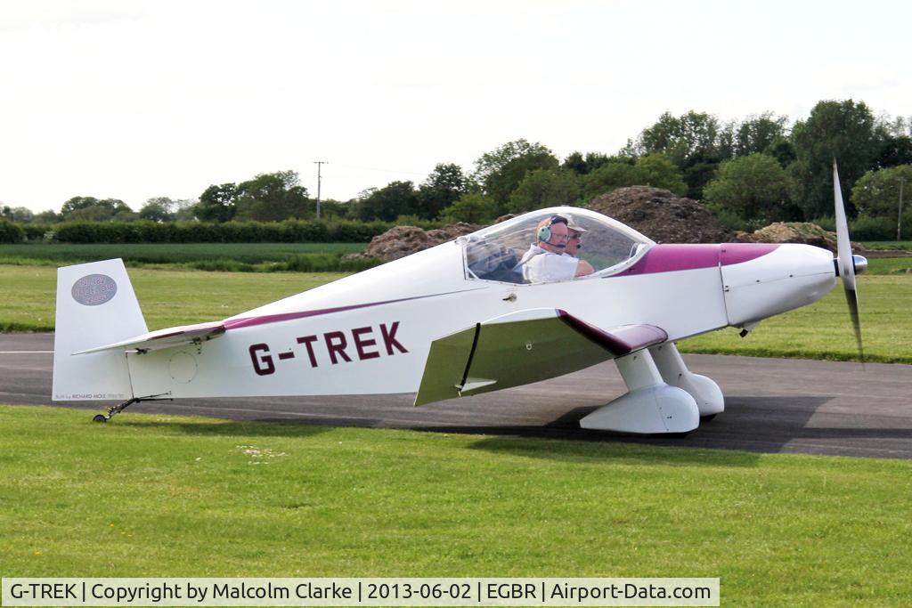 G-TREK, 1995 Jodel D-18 C/N PFA 169-11265, Jodel D-18 at The Real Aeroplane Club's Jolly June Jaunt, Breighton Airfield, 2013.