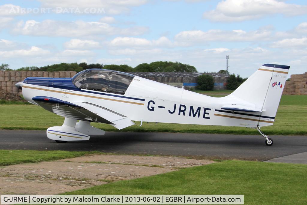 G-JRME, 2009 Jodel D-140E Mousquetaire IV C/N 444/PFA 251-13155, Jodel D-140E Mousquetaire at The Real Aeroplane Club's Jolly June Jaunt, Breighton Airfield, 2013.