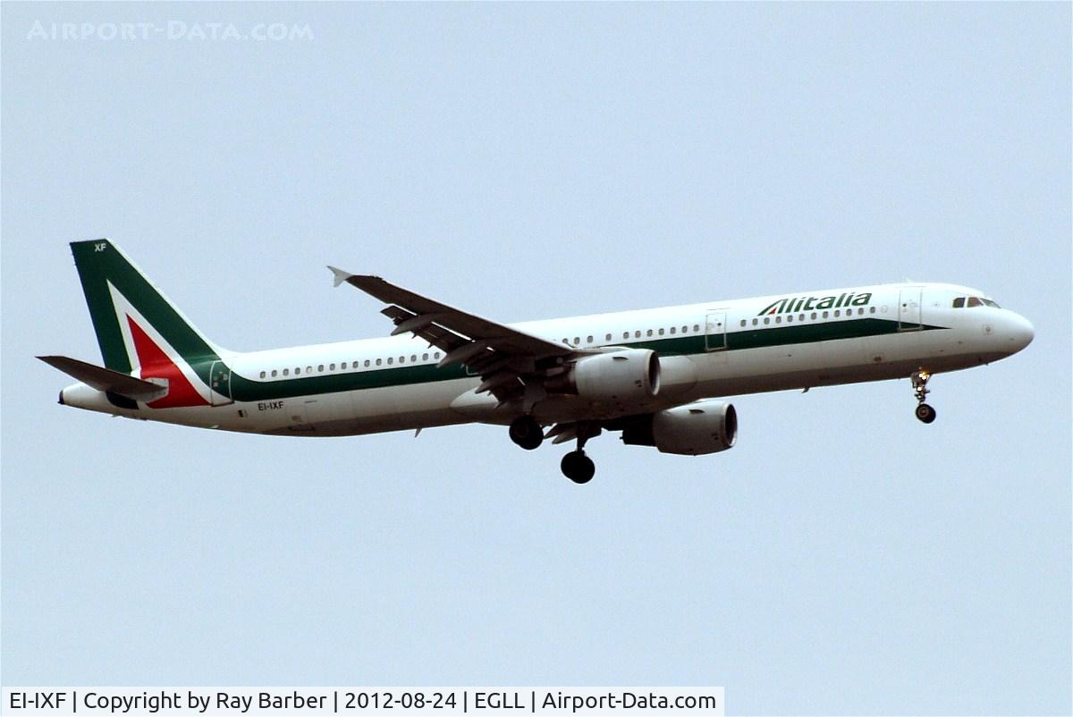 EI-IXF, 1995 Airbus A321-112 C/N 515, Airbus A321-112 [0515] (Alitalia) Home~G 24/08/2012. On approach 27L.