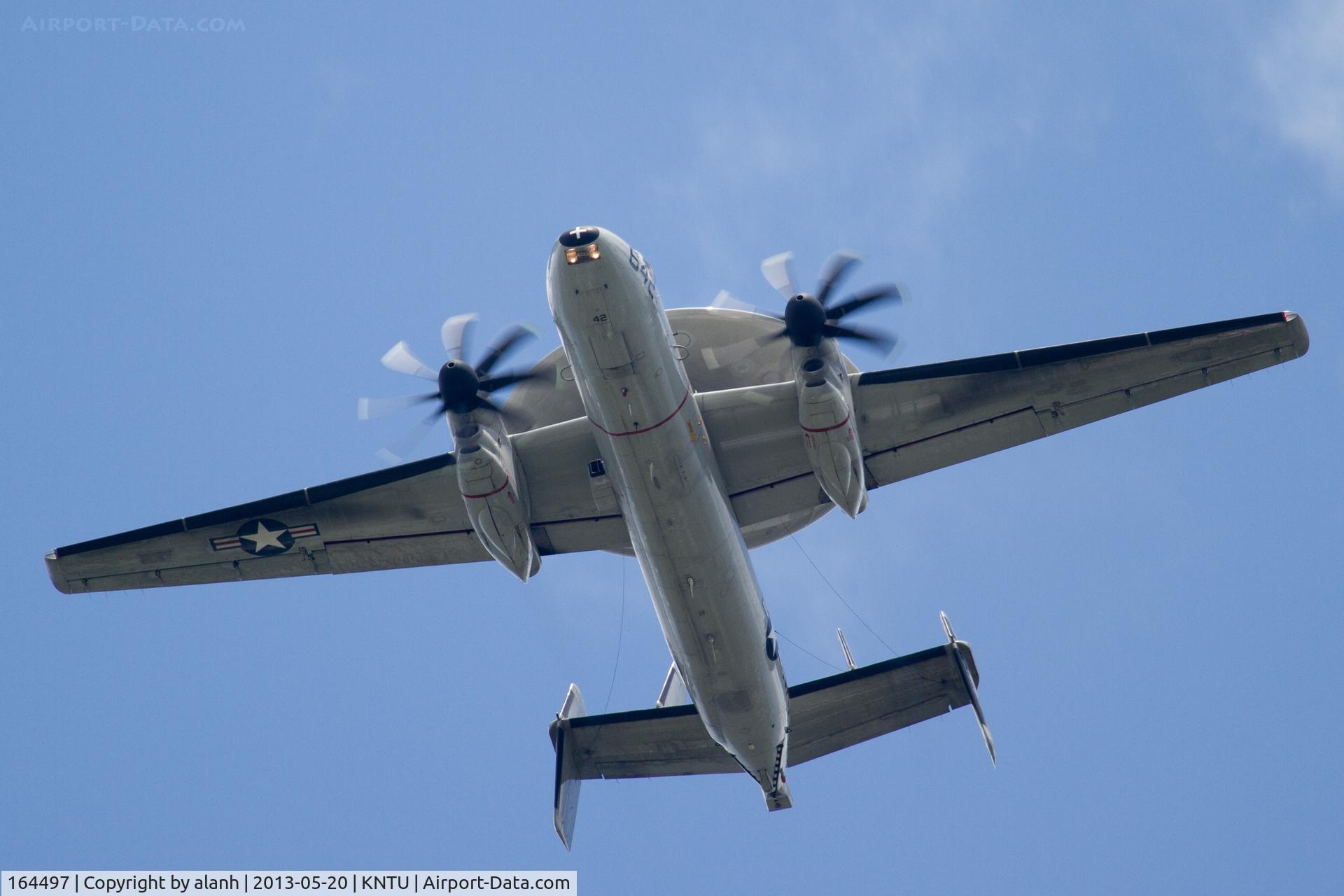 164497, Northrop Grumman E-2C Hawkeye C/N A163, Joining overhead NAS Oceana