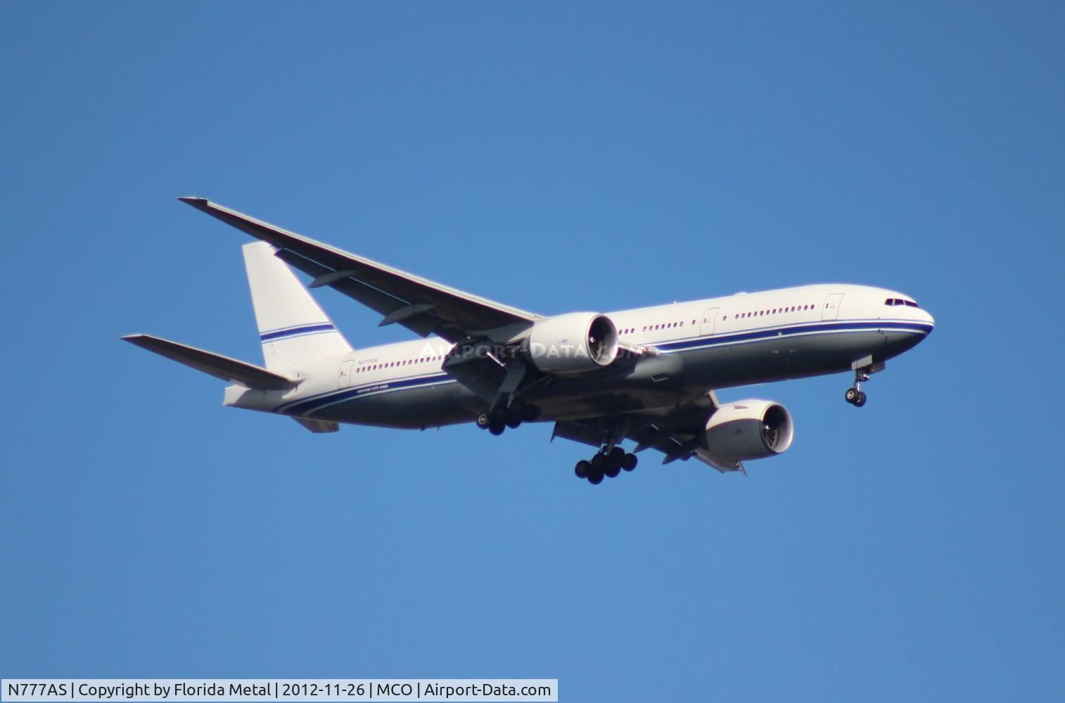 N777AS, 2003 Boeing 777-24Q C/N 29271, Private 777-200