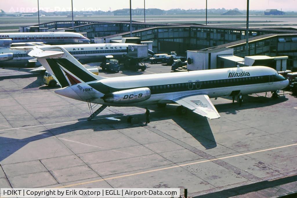 I-DIKT, 1968 Douglas DC-9-32 C/N 47230, I-DIKT in LHR
