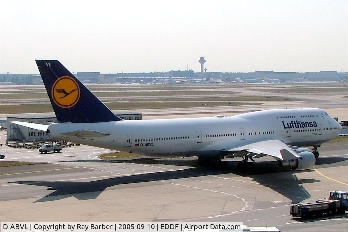 D-ABVL, 1992 Boeing 747-430 C/N 26425, Boeing 747-430 [26425] (Lufthansa) Frankfurt~D 10/09/2005