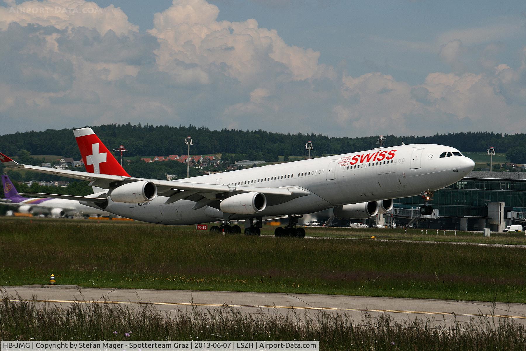 HB-JMG, 2003 Airbus A340-313 C/N 562, Swiss Airbus A340-300 @ZRH