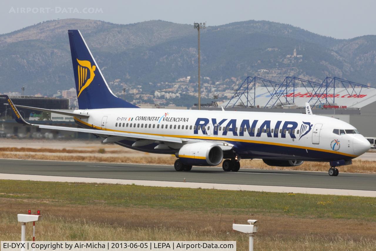 EI-DYX, 2008 Boeing 737-8AS C/N 37517, Ryanair