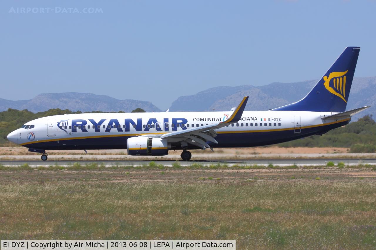 EI-DYZ, 2008 Boeing 737-8AS C/N 37518, Ryanair