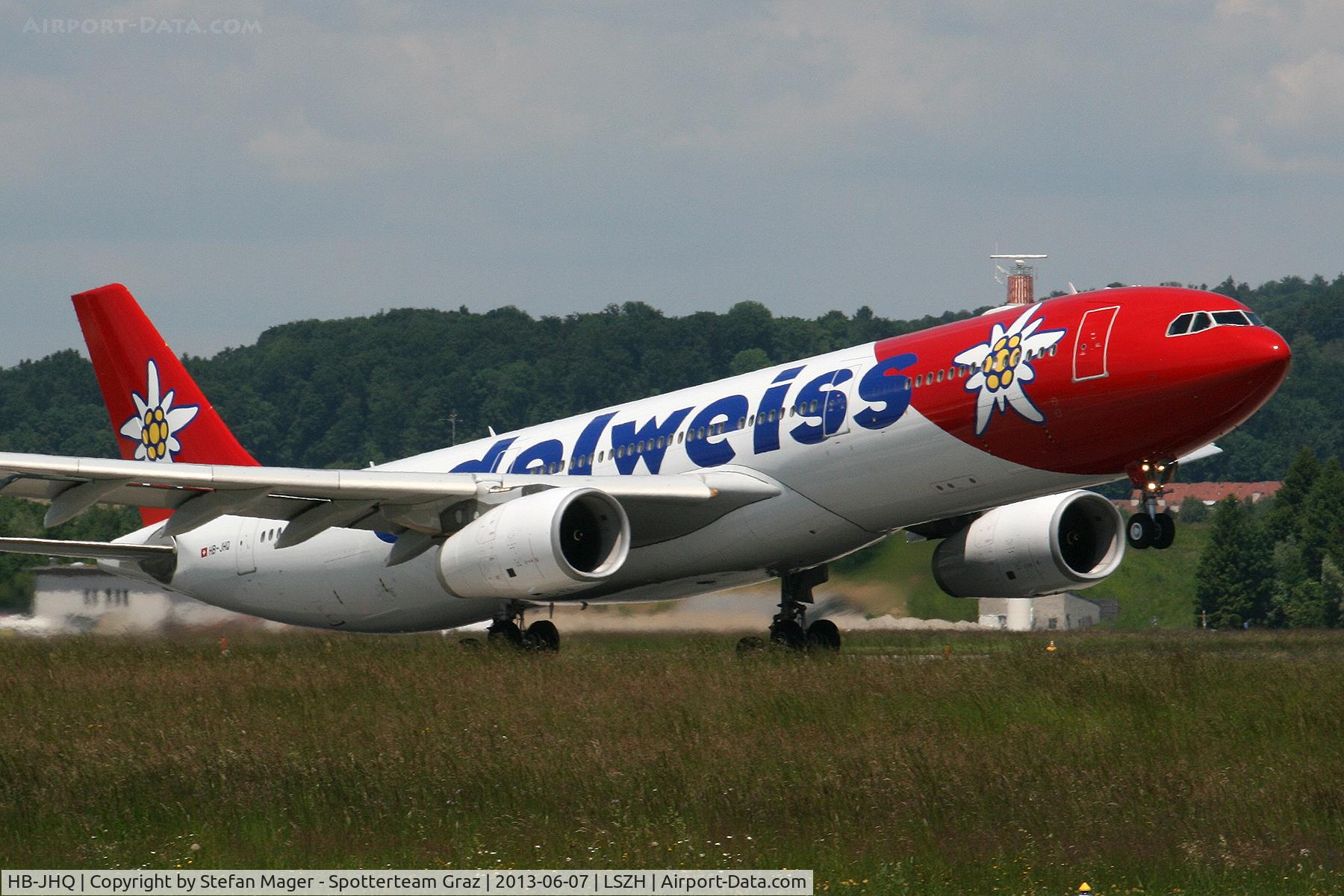 HB-JHQ, 2010 Airbus A330-343X C/N 1193, Edelweiss Airbus A330-300 @ZRH