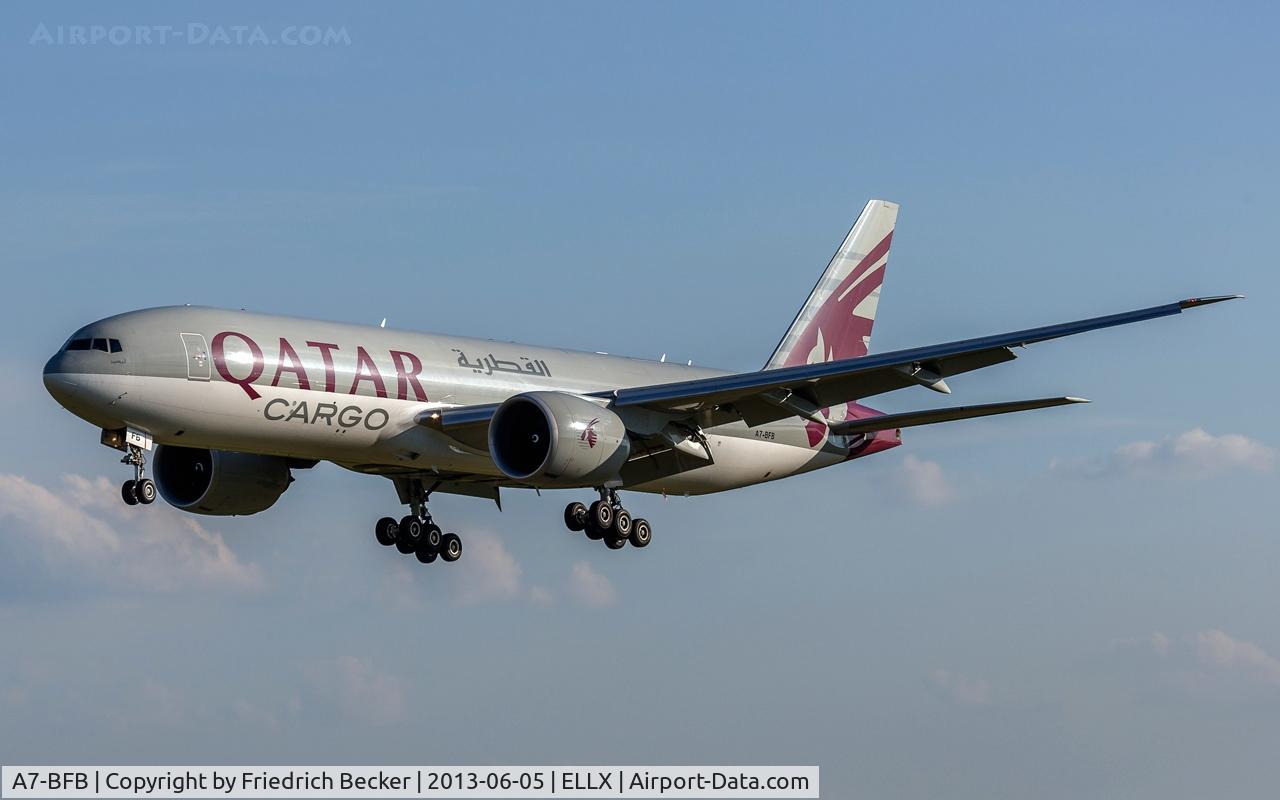 A7-BFB, 2010 Boeing 777-FDZ C/N 36100, on final RW06