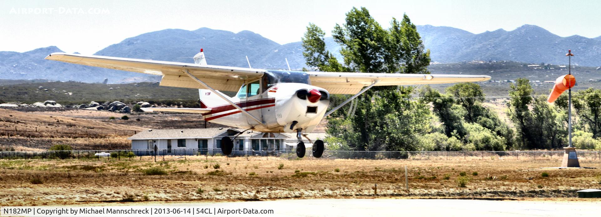 N182MP, 1968 Cessna 182L Skylane C/N 18259137, landing