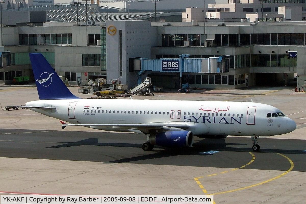 YK-AKF, 1999 Airbus A320-232 C/N 1117, Airbus A320-232 [0198] (Syrianair) Frankfurt~D 08/09/2005