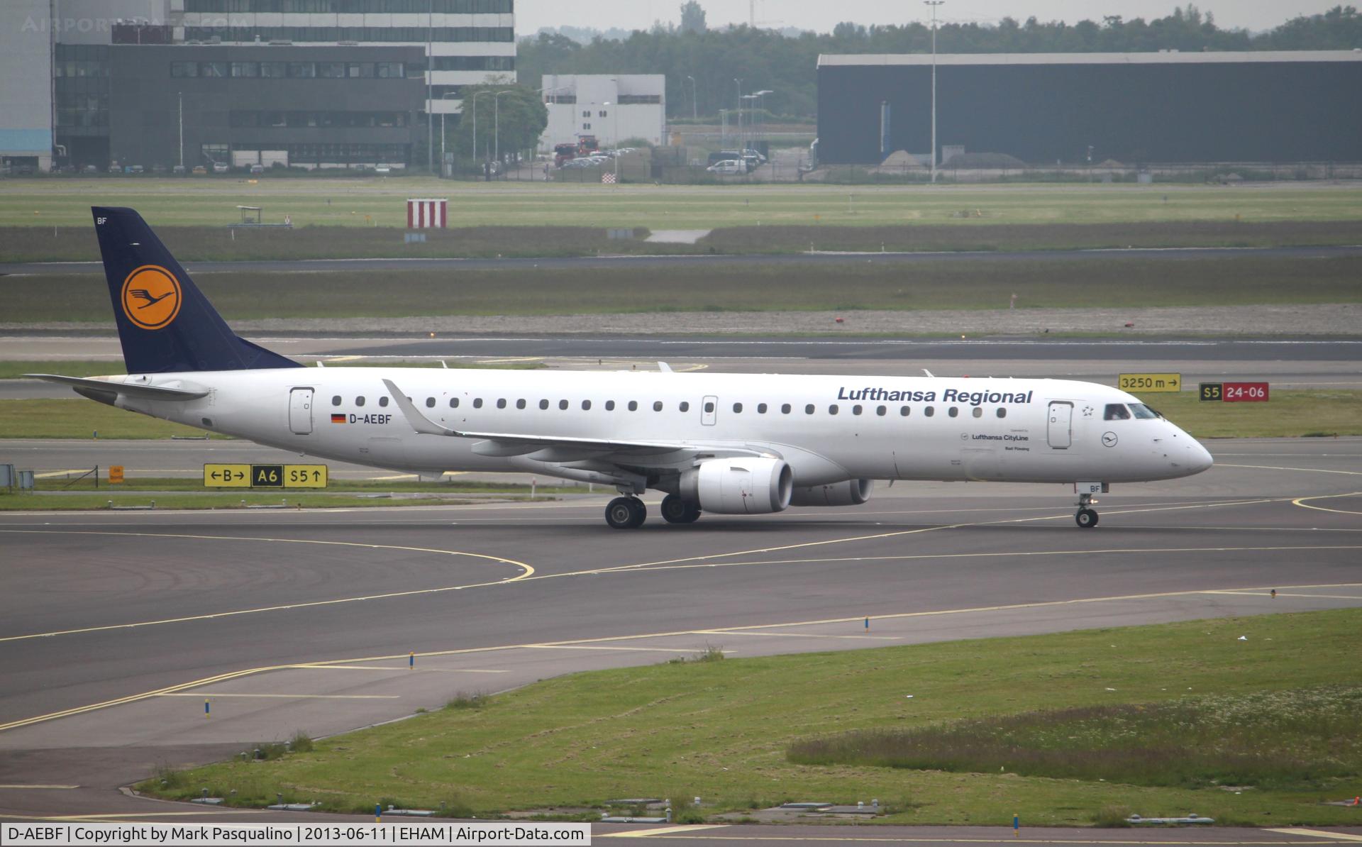 D-AEBF, 2011 Embraer 195LR (ERJ-190-200LR) C/N 19000411, ERJ-190-200LR