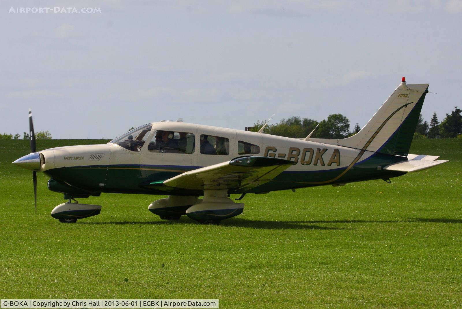 G-BOKA, 1979 Piper PA-28-201T Turbo Dakota C/N 28-7921076, at AeroExpo 2013