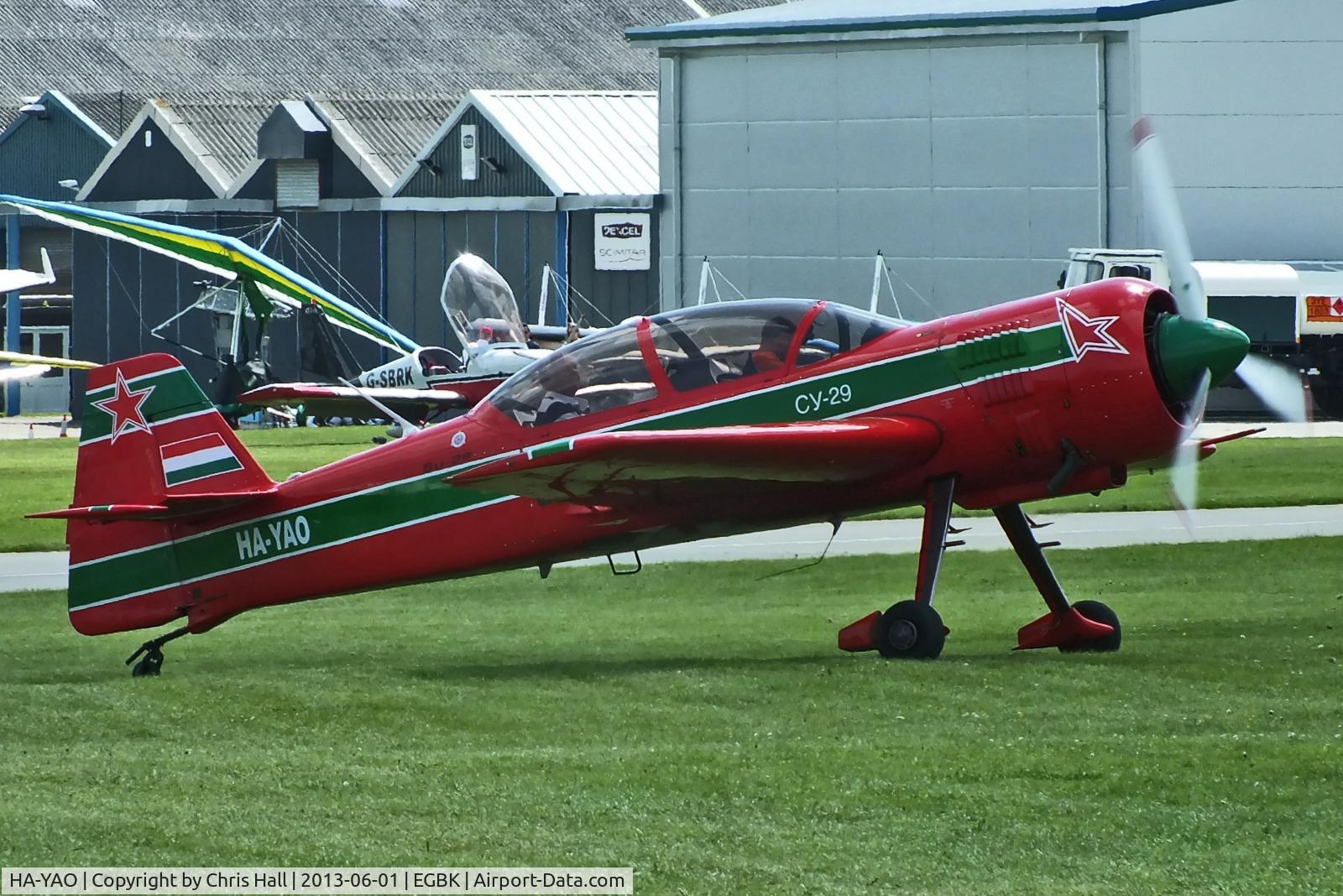 HA-YAO, 1998 Sukhoi Su-29 C/N N0001-01, at AeroExpo 2013