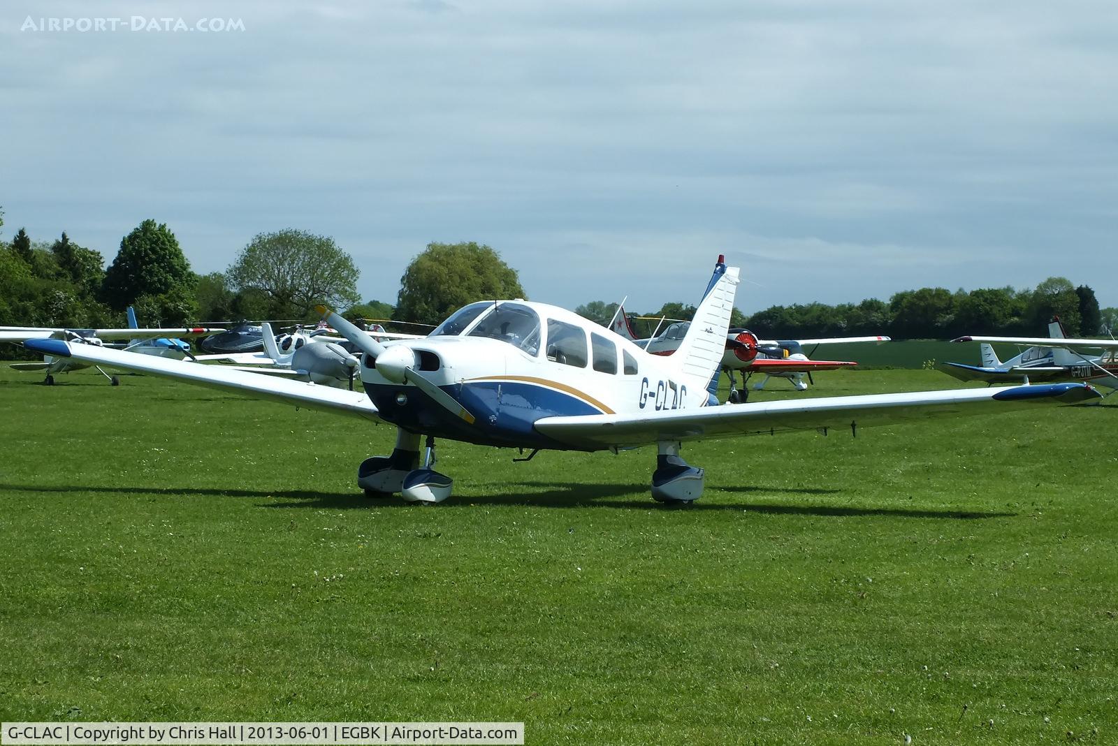 G-CLAC, 1981 Piper PA-28-161 Cherokee Warrior II C/N 28-8116241, at AeroExpo 2013