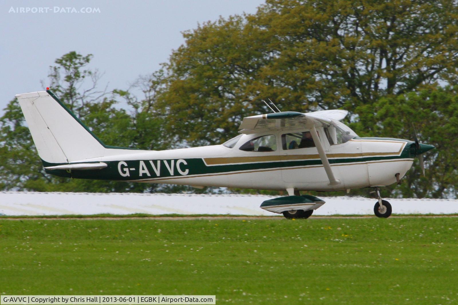 G-AVVC, 1967 Reims F172H Skyhawk C/N 0443, at AeroExpo 2013