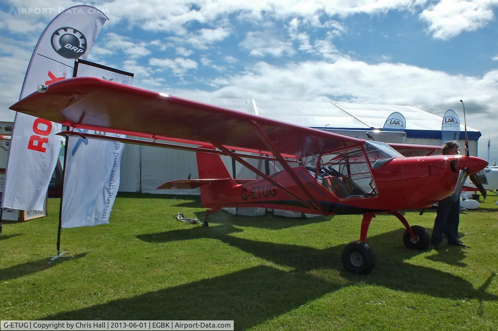G-ETUG, 2012 Aeropro Eurofox 912(S) C/N LAA 376-15147, at AeroExpo 2013