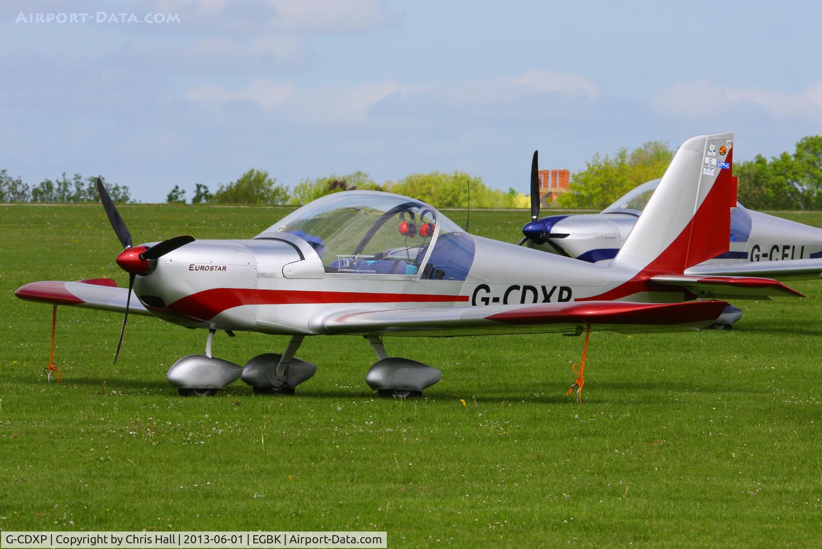 G-CDXP, 2006 Aerotechnik EV-97 Eurostar C/N PFA 315-14530, at AeroExpo 2013