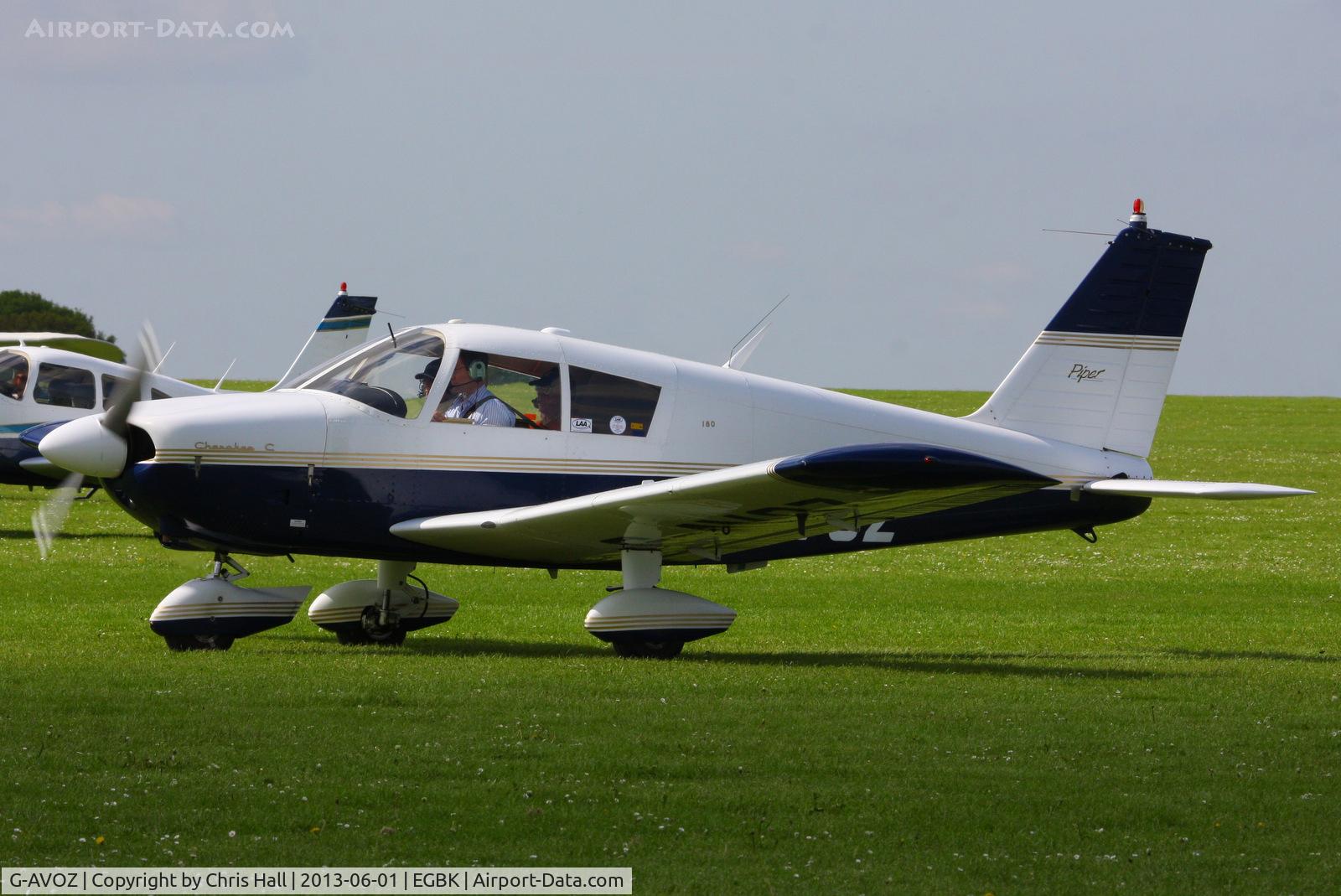 G-AVOZ, 1966 Piper PA-28-180 Cherokee C/N 28-3711, at AeroExpo 2013