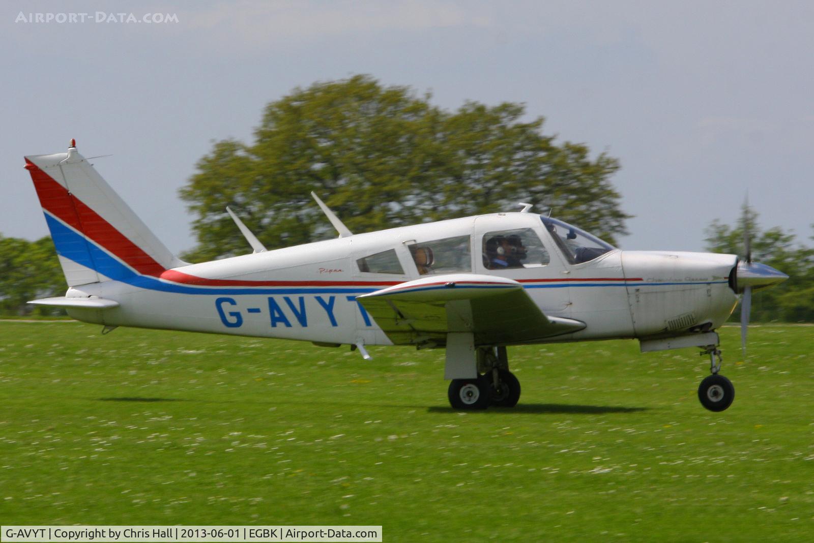 G-AVYT, 1968 Piper PA-28R-180 Cherokee Arrow C/N 28R-30472, at AeroExpo 2013
