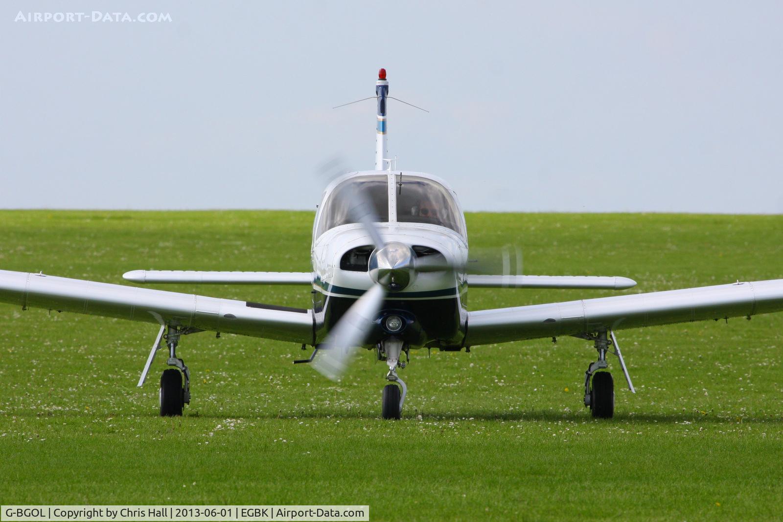 G-BGOL, 1978 Piper PA-28R-201T Cherokee Arrow III C/N 28R-7803335, at AeroExpo 2013