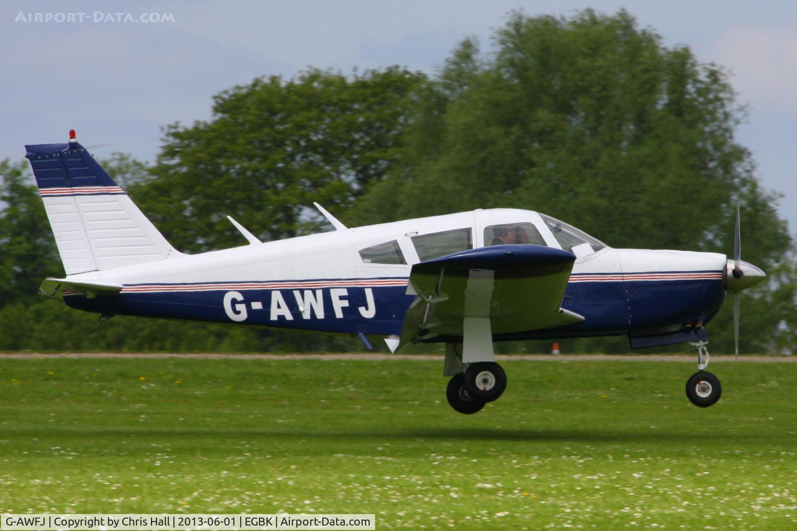 G-AWFJ, 1968 Piper PA-28R-180 Cherokee Arrow C/N 28R-30688, at AeroExpo 2013