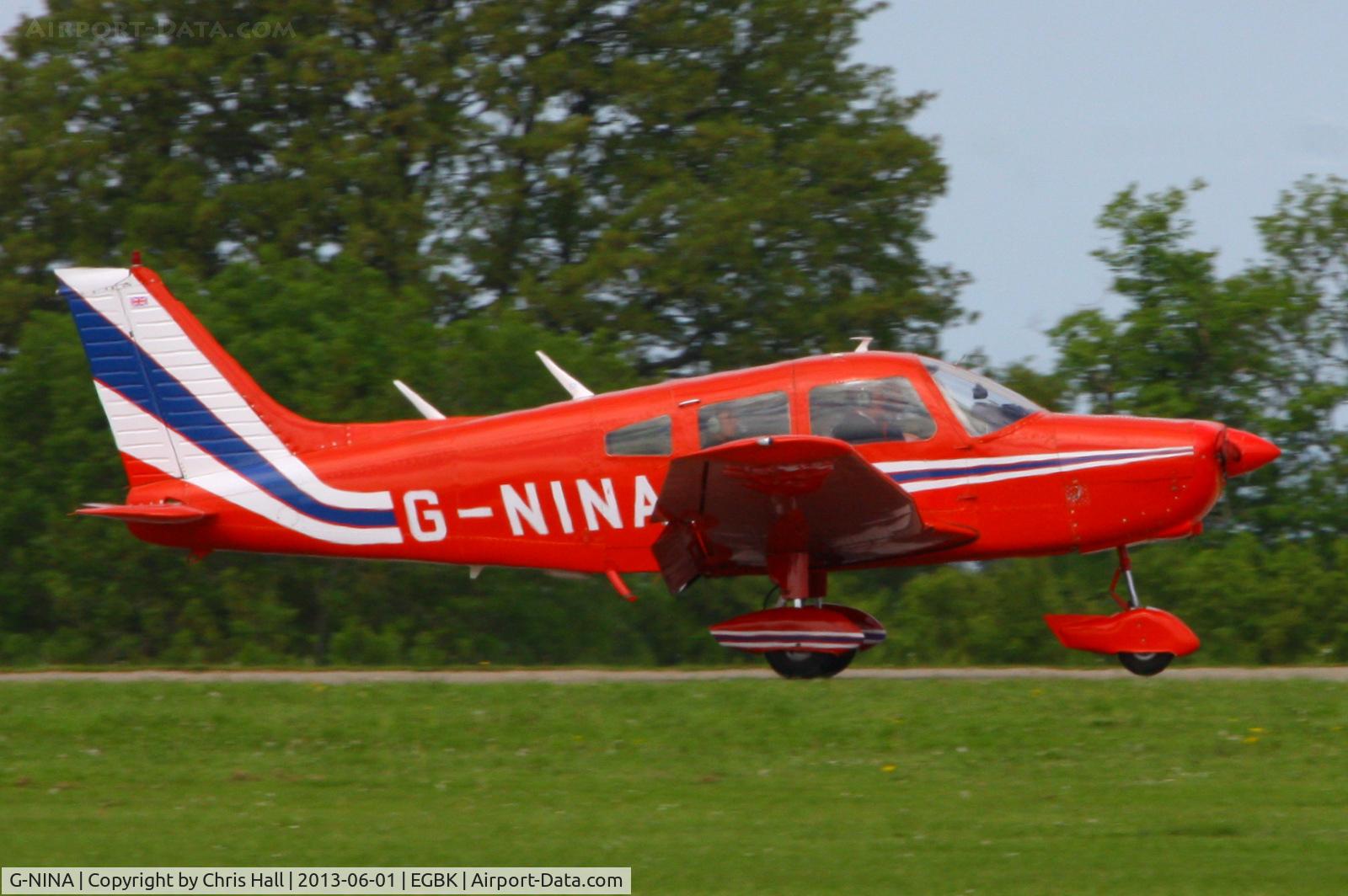 G-NINA, 1977 Piper PA-28-161 Cherokee Warrior II C/N 28-7716162, at AeroExpo 2013