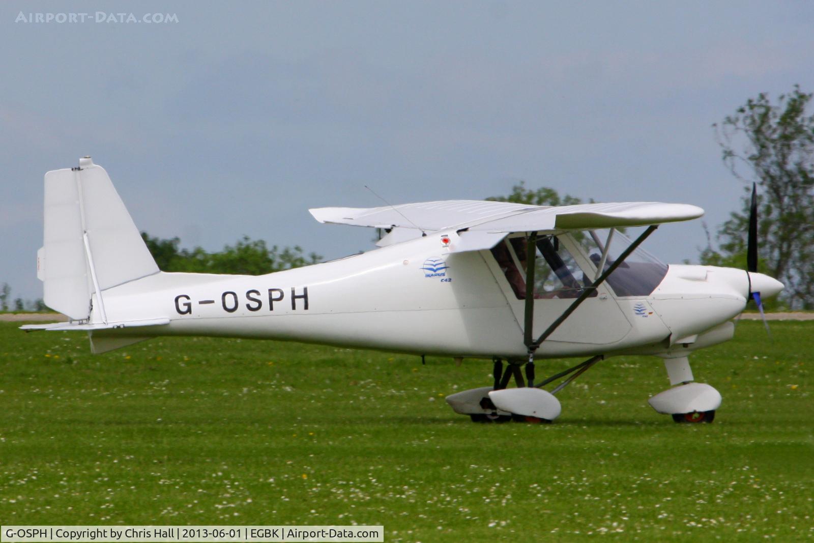 G-OSPH, 2012 Comco Ikarus C42 FB100 Bravo C/N 1205-7202, at AeroExpo 2013