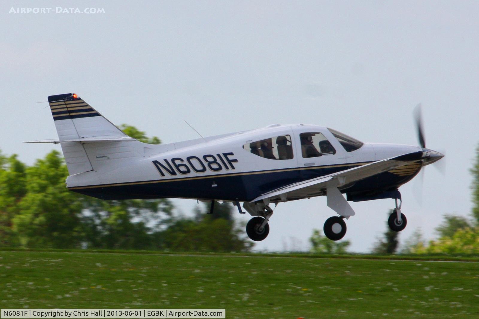 N6081F, 2001 Rockwell Commander 114-B C/N 14681, at AeroExpo 2013