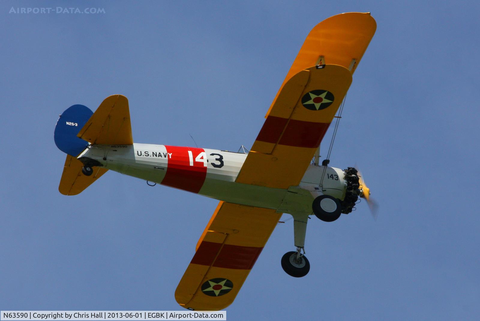 N63590, 1943 Boeing A75N1(PT17) C/N 75-7143, at AeroExpo 2013