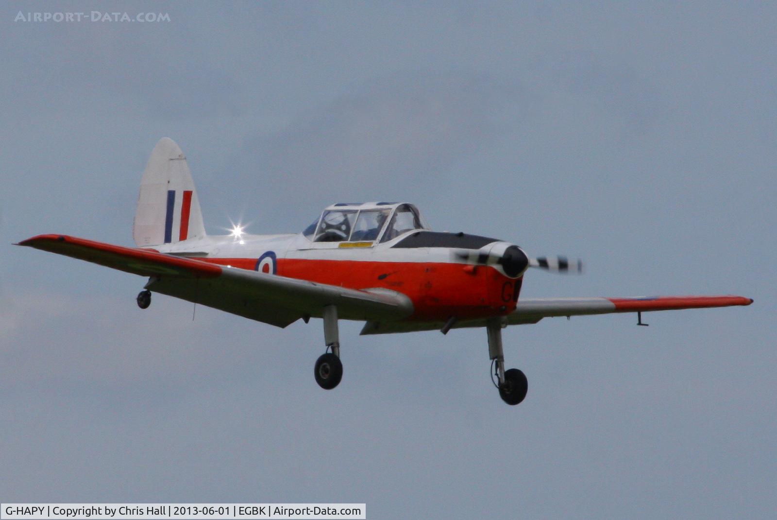 G-HAPY, 1952 De Havilland DHC-1 Chipmunk T.10 C/N C1/0697, at AeroExpo 2013