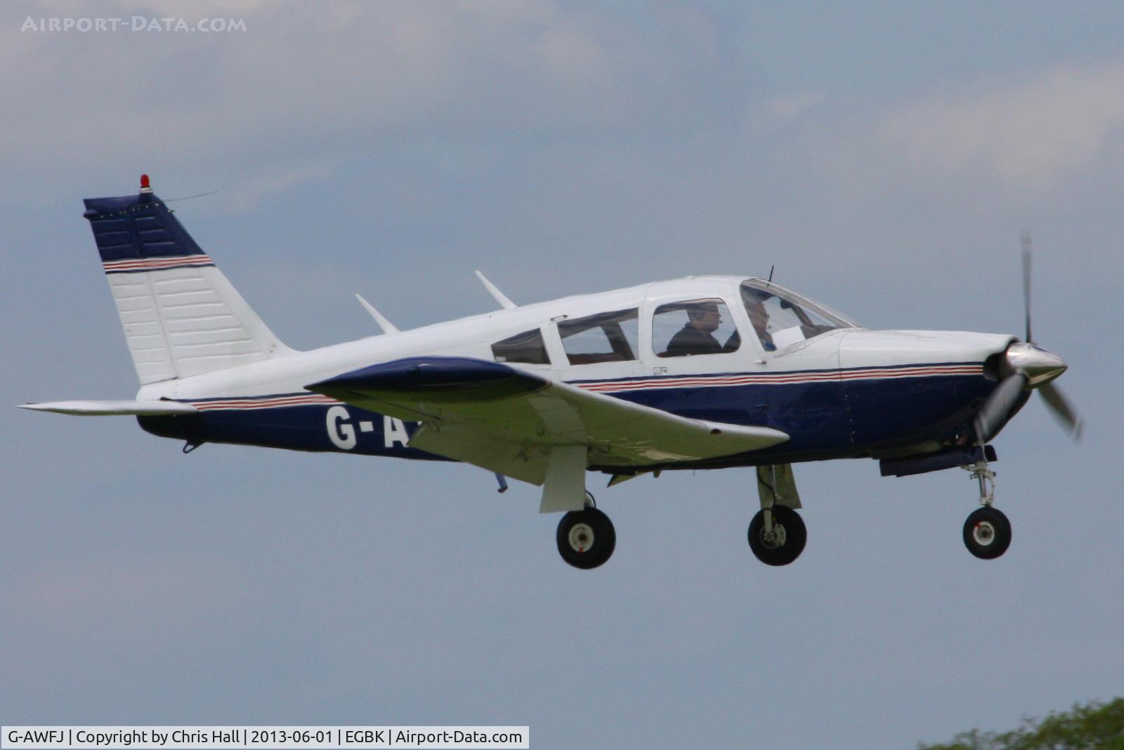 G-AWFJ, 1968 Piper PA-28R-180 Cherokee Arrow C/N 28R-30688, at AeroExpo 2013